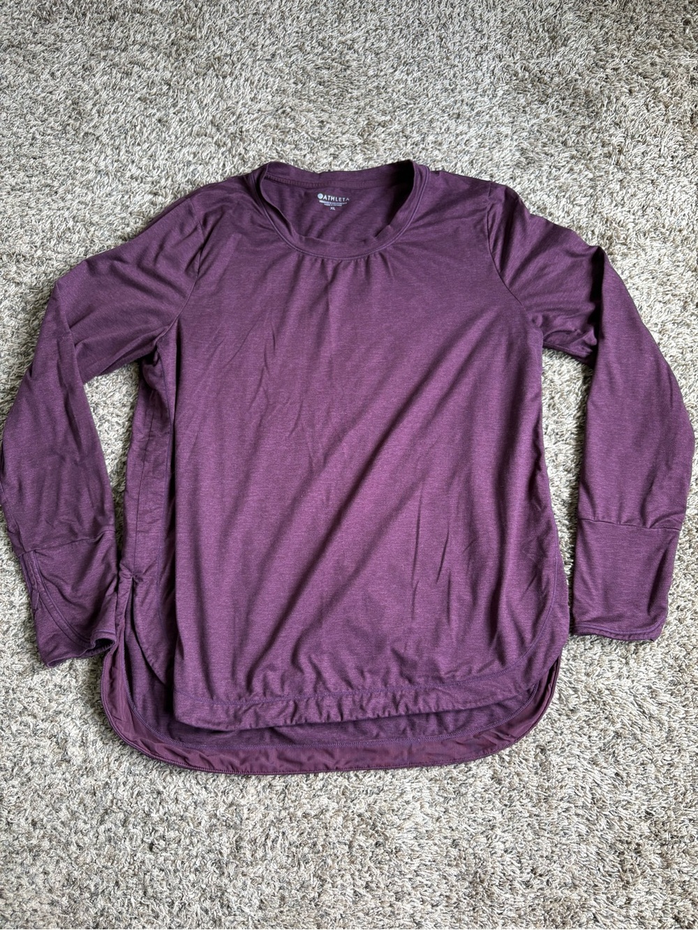Athleta Women's Crewneck Tee - Plum Heather